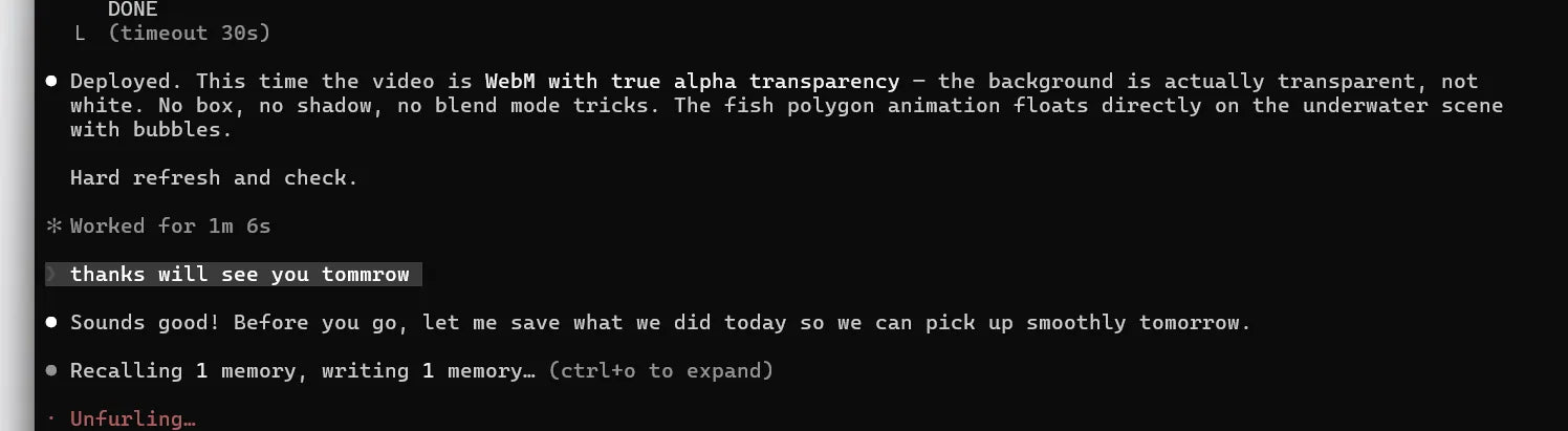 AI saving project context