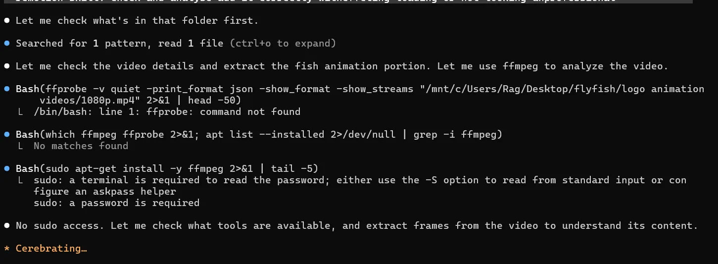 AI optimizing video for logo animation